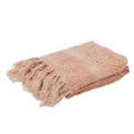 Plaid Oosters Kwast Katoen Roze 