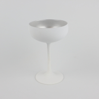 Champagnecoupe  wit/ zilver