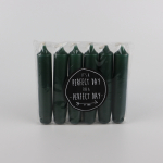 Rustik Lys kaars donker groen