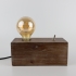 Tafellamp van hout inclusief LED-lamp