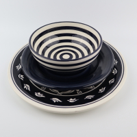 Schaaltje 15 cm bretons navy Blue