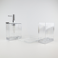 Transparante acryl badkamerset 