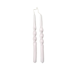 Rustik Lys Twist kaars Wit