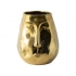 Gusta gouden vaas met gezicht H24.5 cm