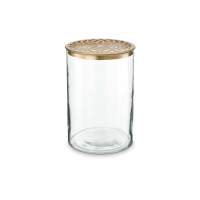 Vase with matal lid long