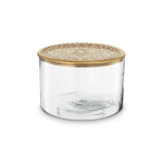 Vase with matal lid low