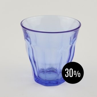 Picardie glas set van 6 marine