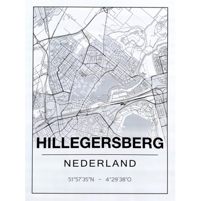 Plattegrond poster Hillegersberg