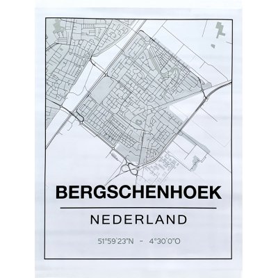 Plattegrond poster Bergschenhoek