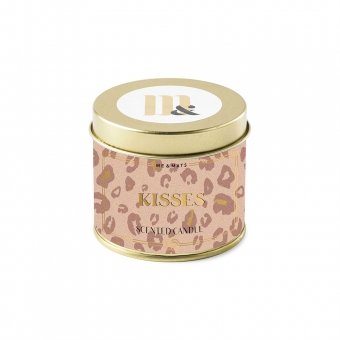 ME&MATS Tin candle Pink Leopard