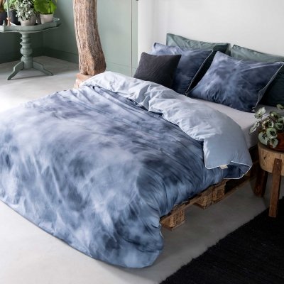 Walra luxe dekbedovertrek Cloudy  Days blauw